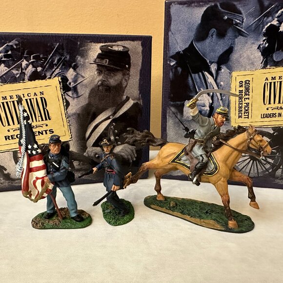 2 ERTL Britain American Civil War Figure Sets / 69th Pennsylvania & Gen Pickett - Picture 1 of 12